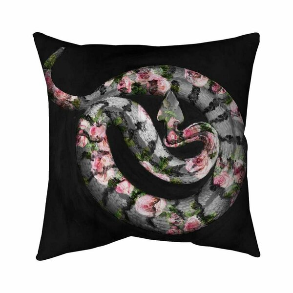 Begin Home Decor 20 x 20 in. Poisonous Flowers-Double Sided Print Indoor Pillow 5541-2020-AN281-1
